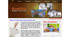 Desktop Screenshot of aastharabbitfarming.com