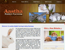 Tablet Screenshot of aastharabbitfarming.com